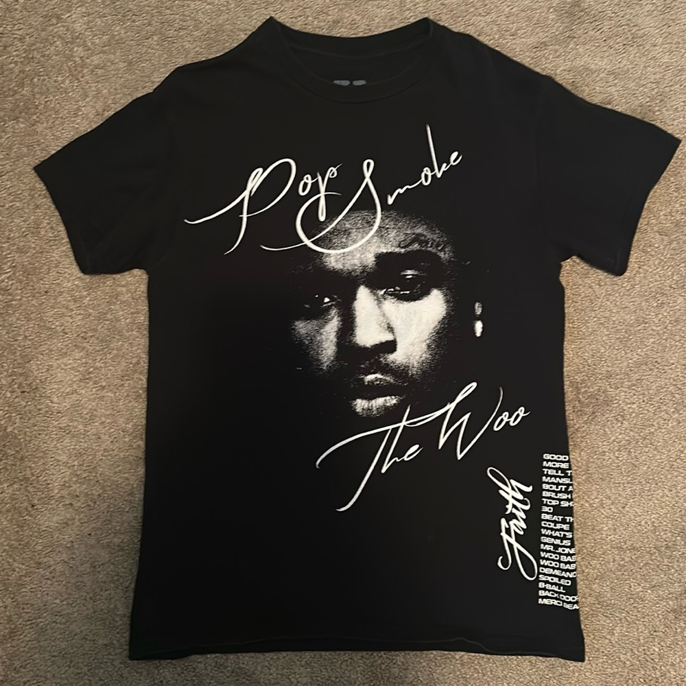 Pop Smoke Vlone Tee Mens-Small